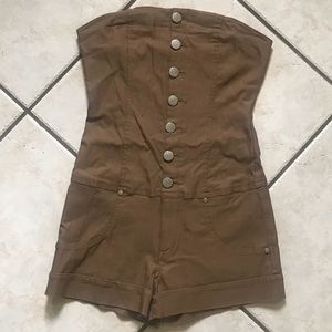 Button down romper